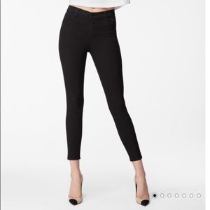 J Brand Alana Black High Waisted Skinny Jean